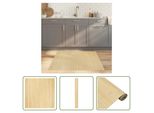 The Living Store Tappeto Rettangolare Light Natural 100X100 Cm Bamboo
