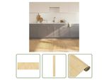 The Living Store Tappeto Rettangolare Light Natural 100X300 Cm Bamboo