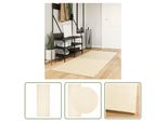 The Living Store Tappeto Huarte A Pelo Corto Morbido E Lavabile Crema 80X200 Cm