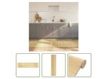 The Living Store Tappeto Rettangolare Light Natural 70X300 Cm Bamboo