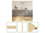 The Living Store Tappeto Rettangolare Light Natural 70X200 Cm Bamboo