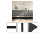 The Living Store Tappeto Rettangolare Nero 80X300 Cm Bamboo