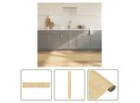 The Living Store Tappeto Rettangolare Light Natural 60X300 Cm Bamboo