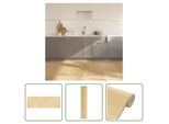 The Living Store Tappeto Rettangolare Light Natural 100X300 Cm Bamboo