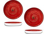 Set Di Piatti In Porcellana Wilmax Colorboom 2 Pezzi, Rotondo, 23 Cm WL-669219/A2
