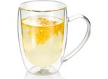 Bicchiere In Vetro A Doppia Parete Wilmax 300 Ml Resistente Al Calore WL-888740/A