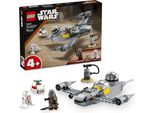 Lego Star Wars 75410 Mandos E Grogus N-1 Starfighter Giocattolo Con Le Minifigure Mandalorian, Grogu E R5-D4, Incluso Power Pack Costruibile, Starter Set Astronave Per Bambini E Bambine Dai 4 Anni In Su