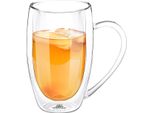 Bicchiere In Vetro Termico A Doppia Parete Wilmax, 400 Ml, WL-888741/A