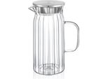 Brocca In Vetro Wilmax Con Coperchio In Acciaio Inox 1000 Ml WL-888219/A