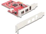 Delock Pci Express X1 Karte Zu 2 X Extern Firewire B+ 1 A - Low Profile (90738)