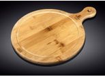 Tagliere Wilmax Con Manico In Bambù 34 X 25,5 Cm - WL-771099/A