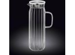 Caraffa In Vetro Wilmax Con Coperchio In Acciaio Inox, 1500 Ml, WL-888220/A