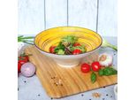 Piatto In Porcellana Wilmax Giallo, Profondo, Diametro 22,5 Cm, 1100 Ml - WL-669423/A