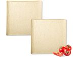 Wilmax Piatti Quadrati In Pietra Arenaria 21,5 Cm (Set Di 2) WL-661306/A2