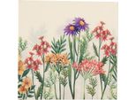Clayre & Eef Set Di 20 Tovaglioli Di Carta 33X33 Cm Beige Fiori Di Carta Rosa