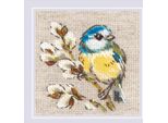 Kit Riolis Per Il Punto Croce Contato "Titmouse"", 10X10Cm"