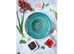 Wilmax Piatto In Porcellana Verde, 24 Cm, Piatto Fondo Rotondo WL-669525/A