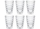 Bicchiere Wilmax A Doppia Parete, 400 Ml, Set Di 6, WL-888418/A6