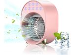 Mini Condizionatore D'aria Batteria Portatile, Mini Ventilatore Usb 4 In 1, Mobile Senza Tubo Di Scarico Silenzioso Condizionatore D'aria Mobile Condizionatore D'aria Purificatore D'aria