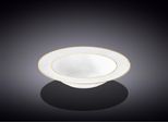 Piatto Profondo Wilmax In Porcellana 22,5 Cm Con Bordo Oro WL-880102303/A