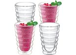 Bicchiere Wilmax A Doppia Parete, 400 Ml, Set Di 4, WL-888418/A4