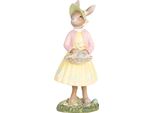 Clayre & Eef Figura Decorativa Coniglio 12 Cm Plastica Beige