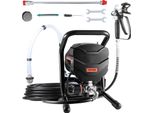 Vevor Spruzzatore Di Vernice Airless Con Supporto, 650 W, Spruzzatore Airless Ad Alta Efficienza, Asta Di Prolunga Da 3000 Psi E Set Di Pulizia Per Mobili Da Giardino, Recinzioni