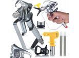 Rosfix Pistola Per Verniciatura Ultraspray Con Grilletto A 2 Dita ZT-80 Con Protezione + Ugello Per Verniciatura Ultra Spray 517 + 2 Filtri Bianchi A
