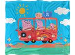 Peppa Pig - Coperta, Viaggio In Auto TV18763 (Taglia Unica) (Bianco)