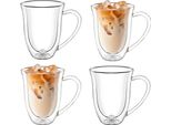 Tazza Wilmax A Doppia Parete, 400 Ml, Set Di 4, WL-888727/A4