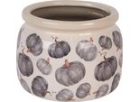 Vaso Da Fiori Clayre & Eef Ø 20X15 Cm Zucca In Ceramica Grigio Beige