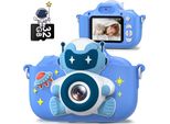 Ragazzi Fotocamera Con Schermo Da 2,0 Pollici 1080P Hd Videocamera Con Scheda 32GB Selfie Fotocamera Digitale Bambini Fotocamera Bambini Per 3-12 Anni Bambini