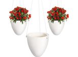 Goomp-Pack 3 Vaso Per Piante Appese, Cesti Appesi, Supporto, Fioriera, Cesto Decorativo Moderno Sicuro Per Interni Esterni Esterni Esterni