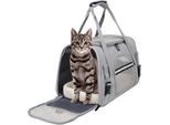 Borsa Per Gatti, 5 Kg, Scatola Pieghevole - Tracolla, Scatola, Cani, Gatti, Borsa Per Gatti Piccola Grigia, M