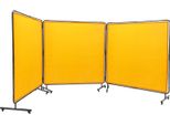 Succebuy Schermo Per Saldatura A 3 Pannelli 6' X 6' Con Cornice - Un Must Per Le Officine! Questo Schermo Per Saldatura In Vinile Ignifugo è Fornito Su 12 Ruote Girevoli (6 Bloccabili).