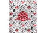 Dungeons & Dragons - Coperta, D20 TV19391 (Taglia Unica) (Bianco)