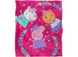 Peppa Pig - Coperta "Peppa, Suzy, Candy"", Amici TV18772 (Taglia Unica) (Bianco)"