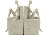 Mauro Ferretti Sostegno Per Libri Stons 24X10X20,5 Cm Crema