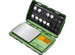 Inf Bilancia Digitale Ad Alta Precisione - Portata 100 G, Accuratezza 0,01 G Verde