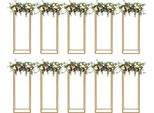 Portafiori In Metallo, 10 Pezzi, Forma Rettangolare, Altezza 60-80 Cm, 80CM