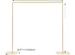 Portafiori Da Matrimonio, Design Moderno In Ferro, Autoportante, Forma Rettangolare, Oro, Xl
