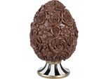 Clayre & Eef Uovo Decorativo Ø 11X17 Cm Plastica Marrone