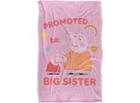Peppa Pig - Coperta "Promosso A Sorella Maggiore"" TV19295 (Taglia Unica) (Bianco)"