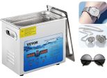 Pulitore A Ultrasuoni, Frequenza Regolabile 36Khz-40Khz, Display Digitale A Led, 6L