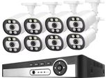 Sistema Di Telecamere A Circuito Chiuso, Canale, Risoluzione 5MP, Rilevamento Facciale Ai, 8CH Nvr 8 Telecamere, Nessuna