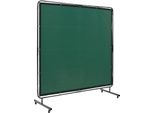Succebuy Schermo Di Protezione Per Saldatura 6' X 6' Con Cornice, Tenda Di Protezione In Vinile Ignifugo Su 4 Ruote Girevoli (2 Bloccabili), Tenda Di Protezione Professionale Mobile Per Officina/Industria, Verde