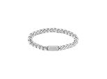 Armband Boss "Schmuck Edelstahl Armschmuck Panzerkette Chain Link" Gr. M, Silber (Edelstahlfarben), ArmbäNder, Herren, M, Edelstahl, Armband, Mit Zirkonia (Synth.)