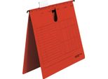 Falken 80002744 HäNgehefter Unireg - A4, 230 G/Qm, Kfm. Heftung, Manila-Rc-Karton, Rot