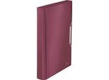 Cartella Per Progetti Leitz Style, A4, Pp, 6 Cartelle, Rosso Granata