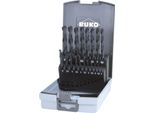 Set Di Punte Elicoidali Ruko Din 338 Tipo N Hss R In Valigetta Di Plastica (Abs)